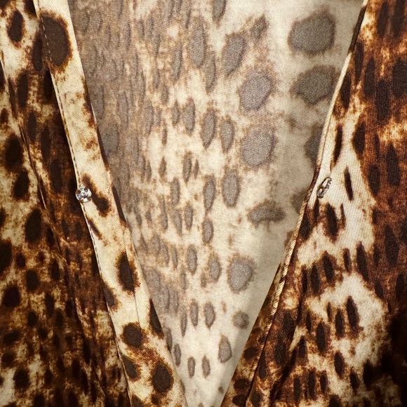 Worthington Leopard Print Sleeveless Top XS - Picture 3 of 4